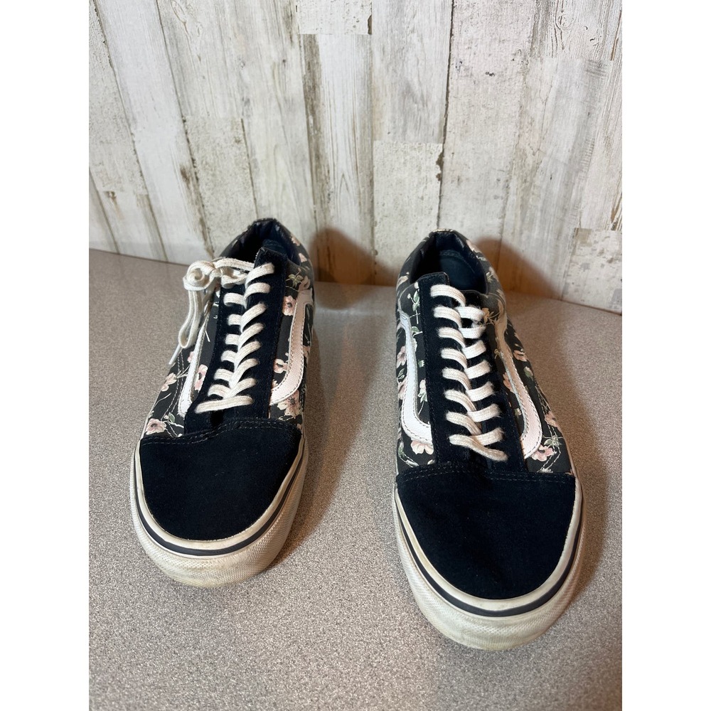 Vans Vintage Floral blue graphite old‎ skool size 9.5